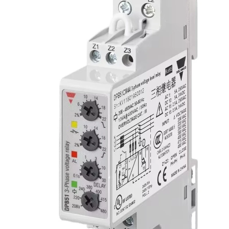 DPB51CM44 Swiss Jiale three-phase over-voltage and under-voltage phase sequence out-of-phase
DPB51CM44 Swiss Jiale three-phase over-voltage and under-voltage phase sequence out-of-phase