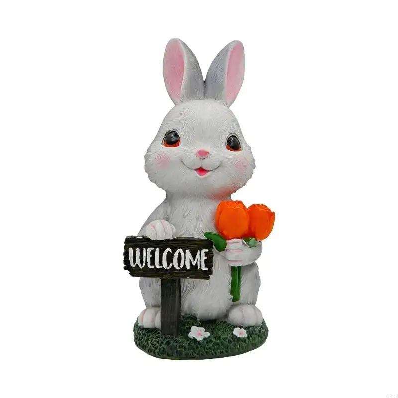 Q22B Solar Garden Rabbit Statues Outdoor Bunnies Figurine Decorations for Patios Yard Lawn Ornament Easter Housewarmings Gift
Q22B Solar Garden Rabbit Statues Outdoor Bunnies Figurine Decorations for Patios Yard Lawn Ornament Easter Housewarmings Gift