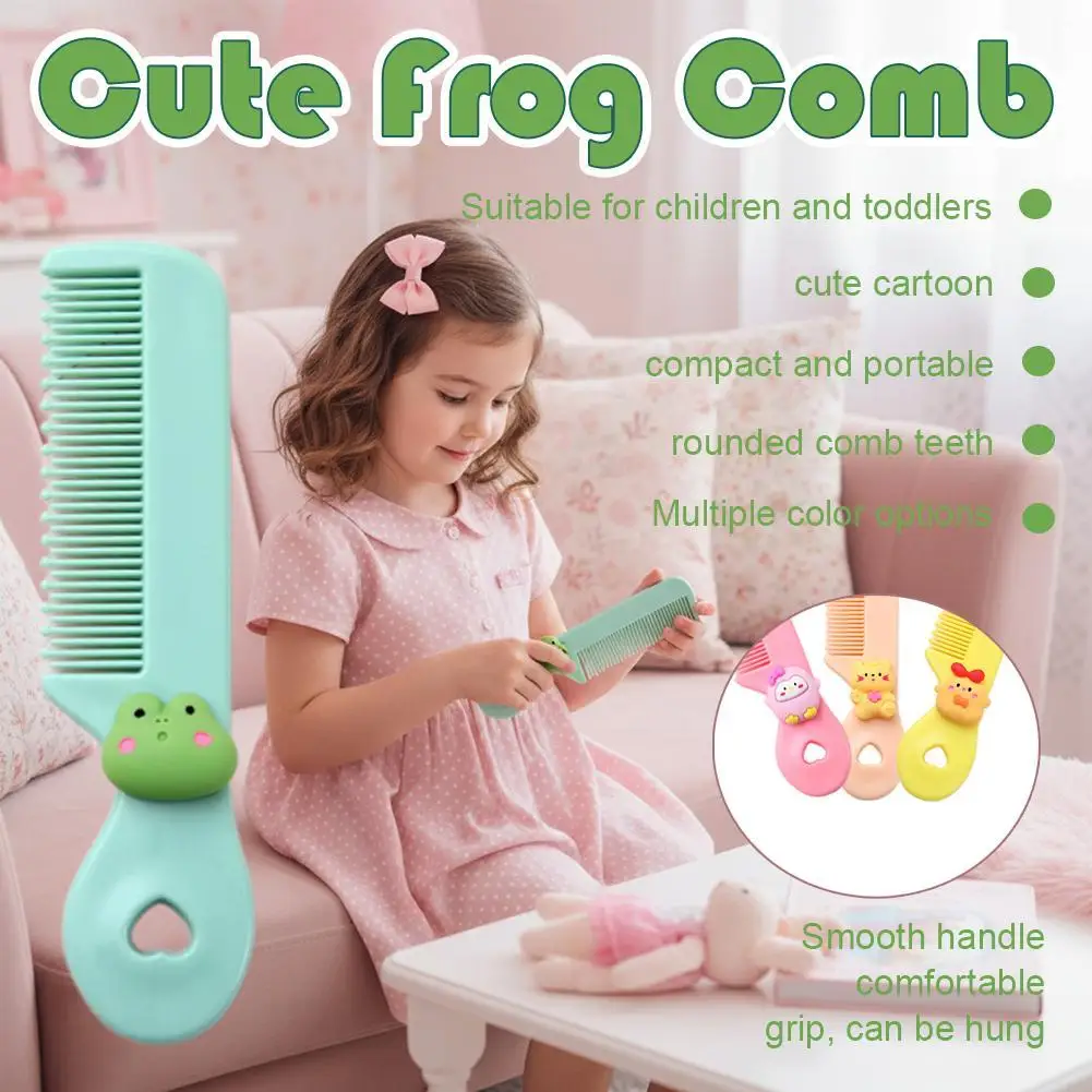 Детская расческа с милым мультяшным рисунком, мини-портативная дорожная щетка для волос для девочек, мягкие зубы с круглым наконечником для детей ясельного возраста
Детская расческа с милым мультяшным рисунком, мини-портативная дорожная щетка для волос для девочек, мягкие зубы с круглым наконечником для детей ясельного возраста