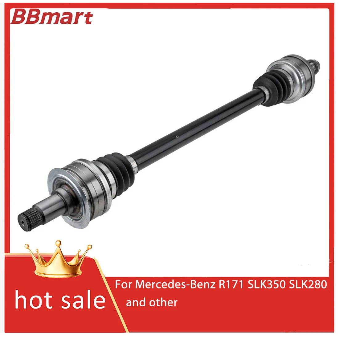 1713501210 Rear axle drive shaft for Mercedes-Benz R171 SLK350 SLK280 and other.Hot selling auto parts.BBmart
1713501210 Rear axle drive shaft for Mercedes-Benz R171 SLK350 SLK280 and other.Hot selling auto parts.BBmart