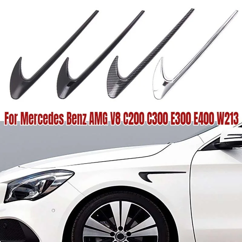2026 2Pcs Car Side Sticker Vent Fender Trim Emblem Blade Logo Trim For Mercedes Benz AMG V8 C200 C300 E300 E400 W213 C-Class W20
2026 2Pcs Car Side Sticker Vent Fender Trim Emblem Blade Logo Trim For Mercedes Benz AMG V8 C200 C300 E300 E400 W213 C-Class W20