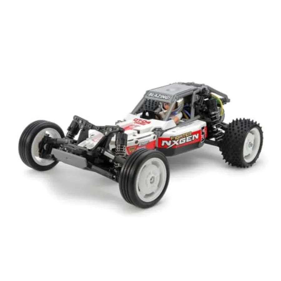 RC Fighter NXGEN DT-04 Remote Controlled Car for outdoor use, ABS plastic body, black with red accents, high-speed 2WD performa
RC Fighter NXGEN DT-04 Remote Controlled Car for outdoor use, ABS plastic body, black with red accents, high-speed 2WD performa