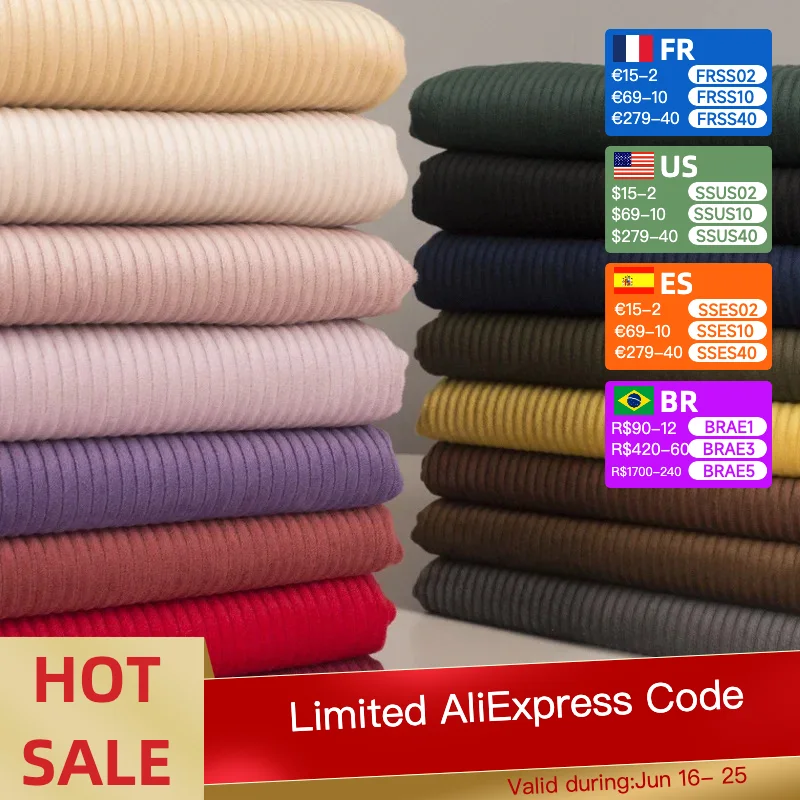 1M/3M Corduroy Fabric 100% Cotton 3D Plush Fabric 8mmThickening Dress Fabric Handmade Sewing Patchwork Clothing Sofa Curtain DIY
1M/3M Corduroy Fabric 100% Cotton 3D Plush Fabric 8mmThickening Dress Fabric Handmade Sewing Patchwork Clothing Sofa Curtain DIY