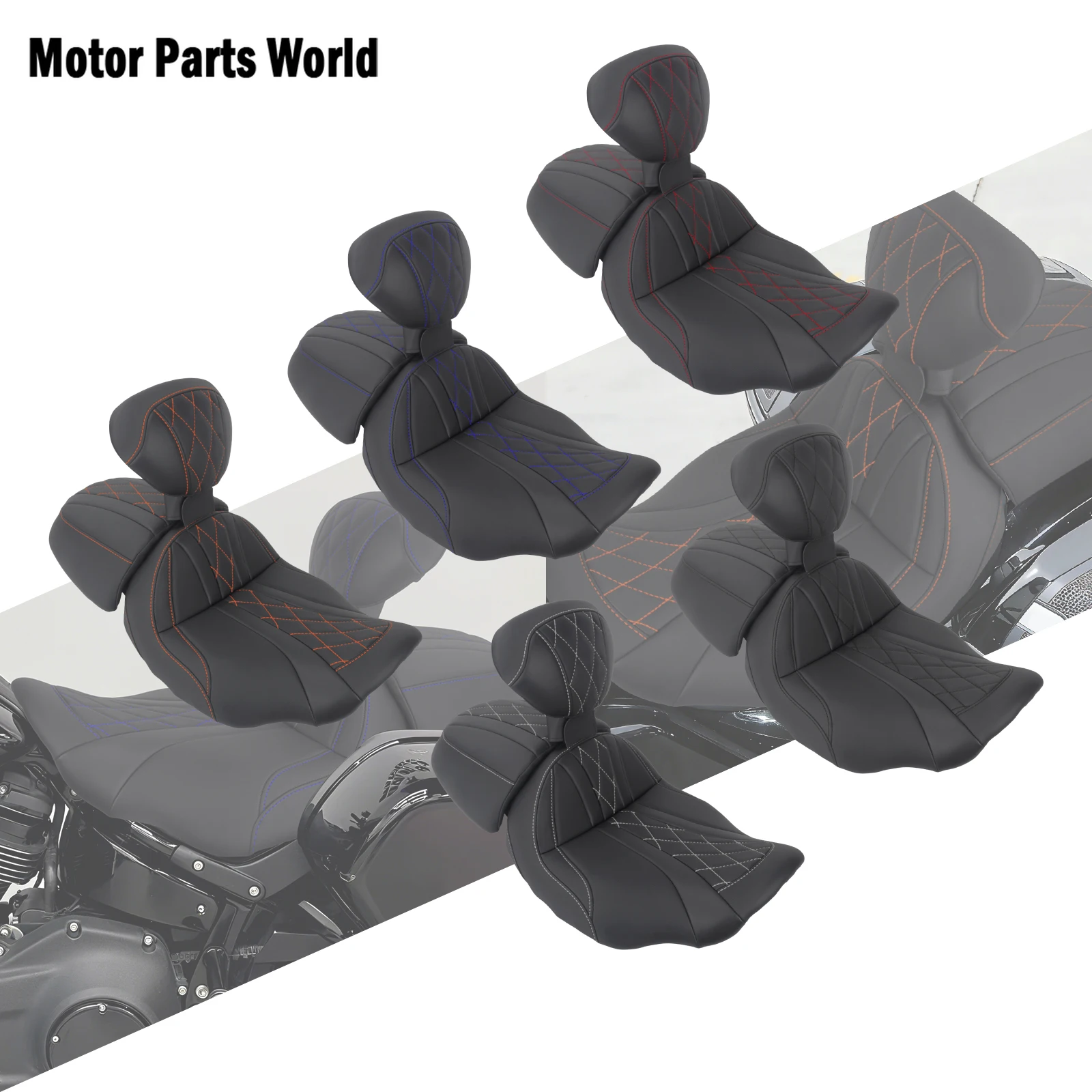 Motorcycle Two-Up Seat Driver Rider Passenger Seat Cushion With Backrest For Harley Touring Electra Road Street Glide 2023.5-25
Motorcycle Two-Up Seat Driver Rider Passenger Seat Cushion With Backrest For Harley Touring Electra Road Street Glide 2023.5-25