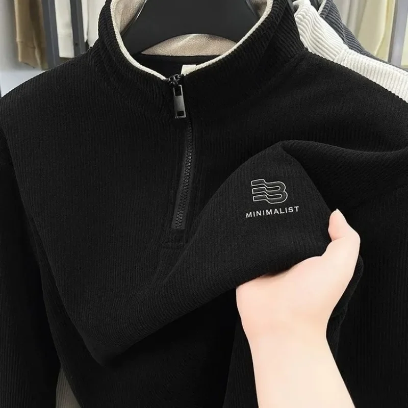 New Hoodie Men's Long Sleeved Spring and Autumn Half Zipper Stand Up Collar Base Shirt Casual Versatile Knitted Inner Cardigan T
New Hoodie Men's Long Sleeved Spring and Autumn Half Zipper Stand Up Collar Base Shirt Casual Versatile Knitted Inner Cardigan T