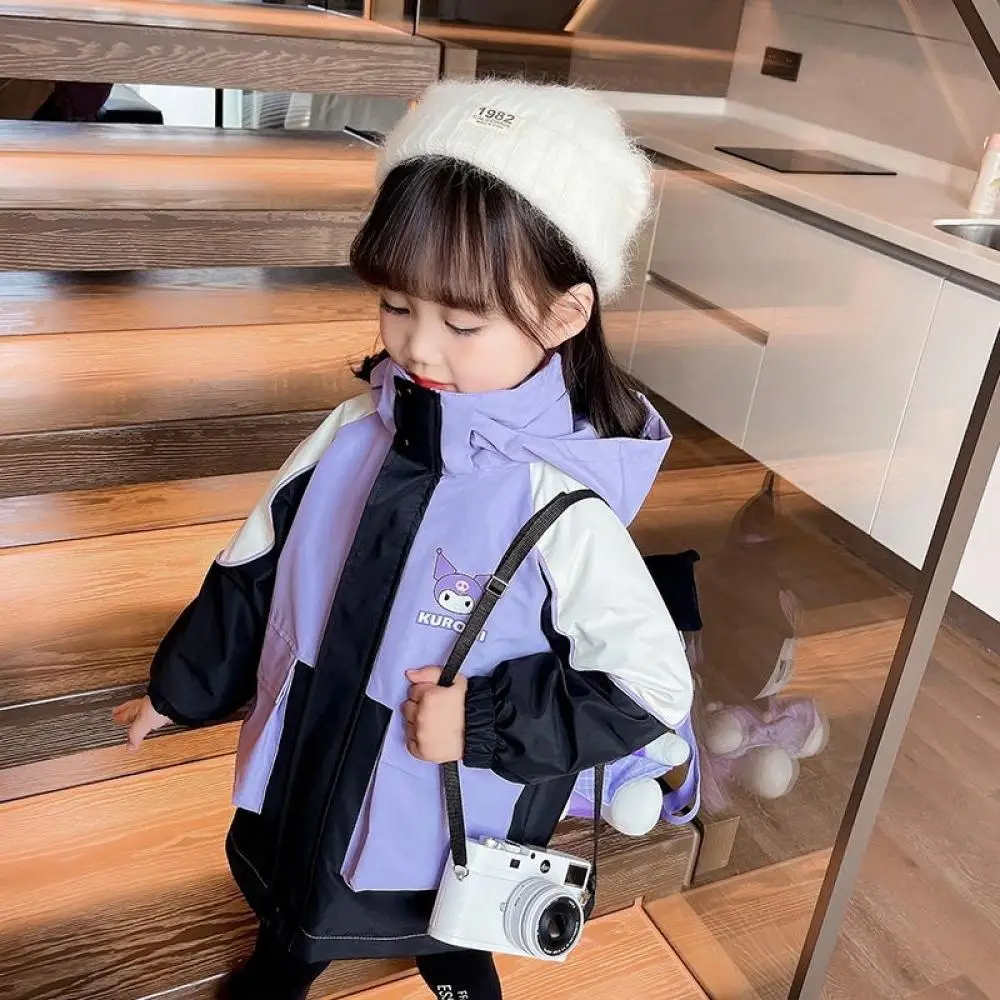 Kawaii Sanrio Kuromi Girls Hooded Jacket 2Pcs Cartoon Fashion Autumn Winter Kids Thickened Zipper Outwear Children's Clothing
Kawaii Sanrio Kuromi Girls Hooded Jacket 2Pcs Cartoon Fashion Autumn Winter Kids Thickened Zipper Outwear Children's Clothing