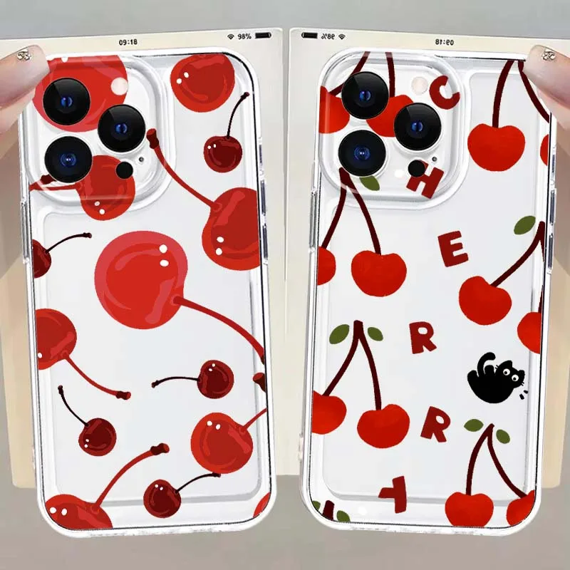 Cherry fruit pattern Phone Case For Apple iPhone 17 16e 16 15 14 13 12 11 Pro Max Plus Mini TPU Soft Transparent
Cherry fruit pattern Phone Case For Apple iPhone 17 16e 16 15 14 13 12 11 Pro Max Plus Mini TPU Soft Transparent