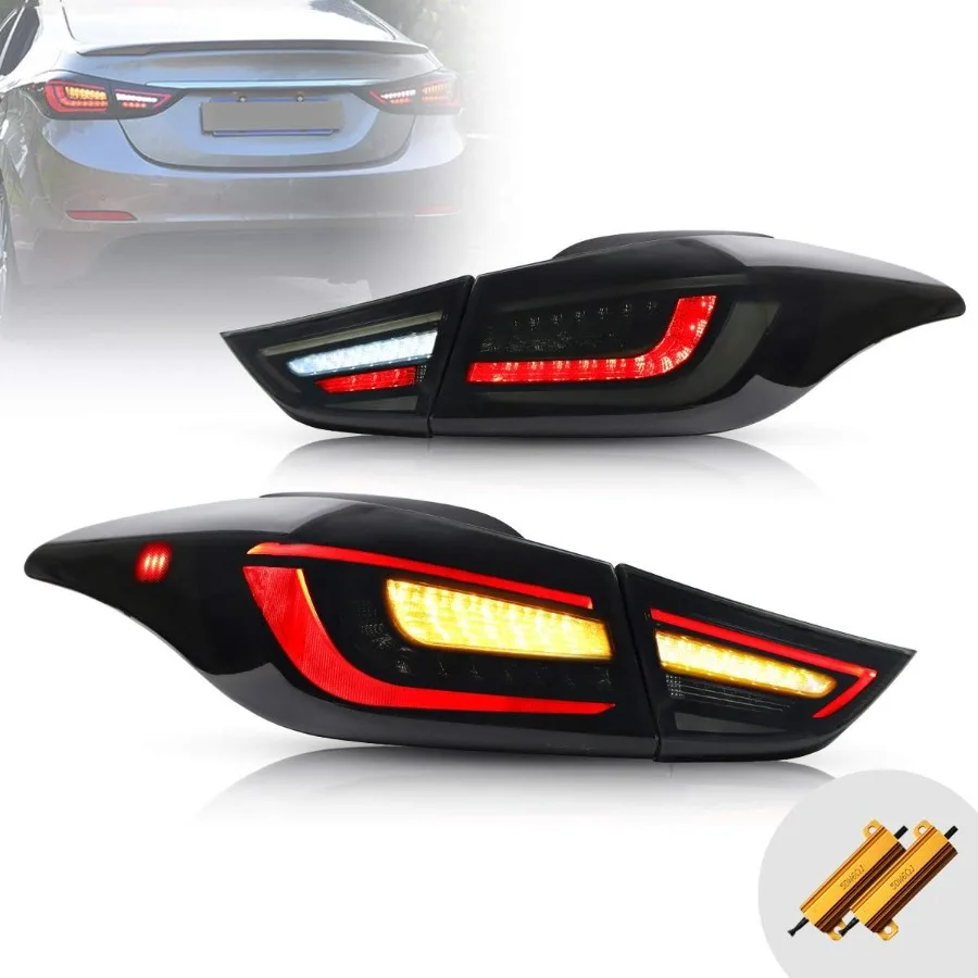 VLAND LED Smoked Tail Lights Compatible for Elantra 20112016 Rear Tail Lamps Assembly with Dynamic Animation Running Light Seq
VLAND LED Smoked Tail Lights Compatible for Elantra 20112016 Rear Tail Lamps Assembly with Dynamic Animation Running Light Seq