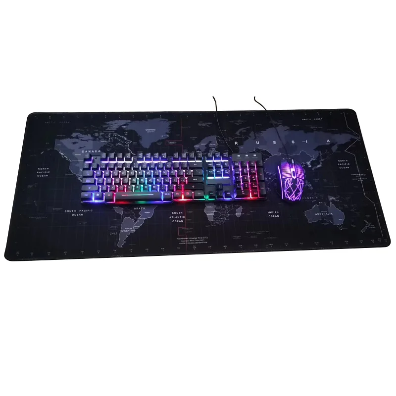 Backlit Gaming Keyboard and Mouse with 19 Anti-ghosting Spanish Keyboard Mouse Combos with 900*400*2mm Free Mouse pad
Backlit Gaming Keyboard and Mouse with 19 Anti-ghosting Spanish Keyboard Mouse Combos with 900*400*2mm Free Mouse pad