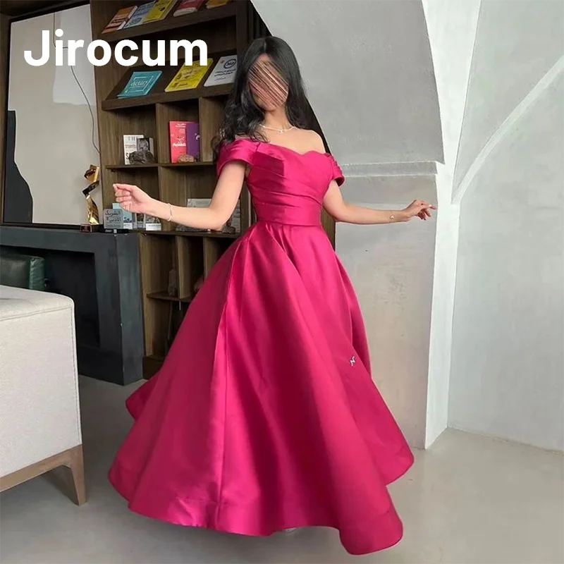 Jirocum Purple Red Satin Evening Gown Women's Off Shoulder Party Prom Gowns Elegant 2025 New Formal Occasion Dress customized
Jirocum Purple Red Satin Evening Gown Women's Off Shoulder Party Prom Gowns Elegant 2025 New Formal Occasion Dress customized
