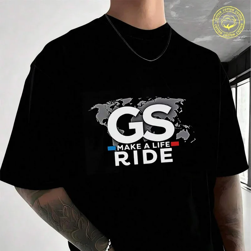 Футболка из хлопка GS MAKE A LIFE RIDE Motorcycle Moto для мотоциклистов, мужская и женская модная повседневная футболка с круглым вырезом 2026
Футболка из хлопка GS MAKE A LIFE RIDE Motorcycle Moto для мотоциклистов, мужская и женская модная повседневная футболка с круглым вырезом 2026