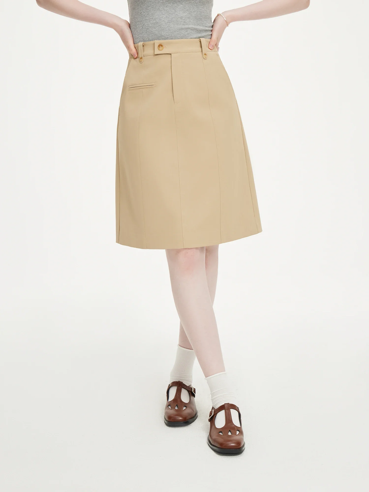 FSLE Commuter Straight Skirt For Female 2024 Autumn New Casual A Line Mid-Length Long Skirt For Women 24FS13084
FSLE Commuter Straight Skirt For Female 2024 Autumn New Casual A Line Mid-Length Long Skirt For Women 24FS13084