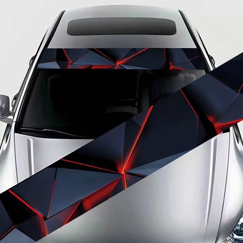 1, черно-красная геометрическая сломанная промышленная ветровая декоративная полоса, наклейка на переднее лобовое стекло автомобиля - водонепроницаемая и царапина
1, черно-красная геометрическая сломанная промышленная ветровая декоративная полоса, наклейка на переднее лобовое стекло автомобиля - водонепроницаемая и царапина