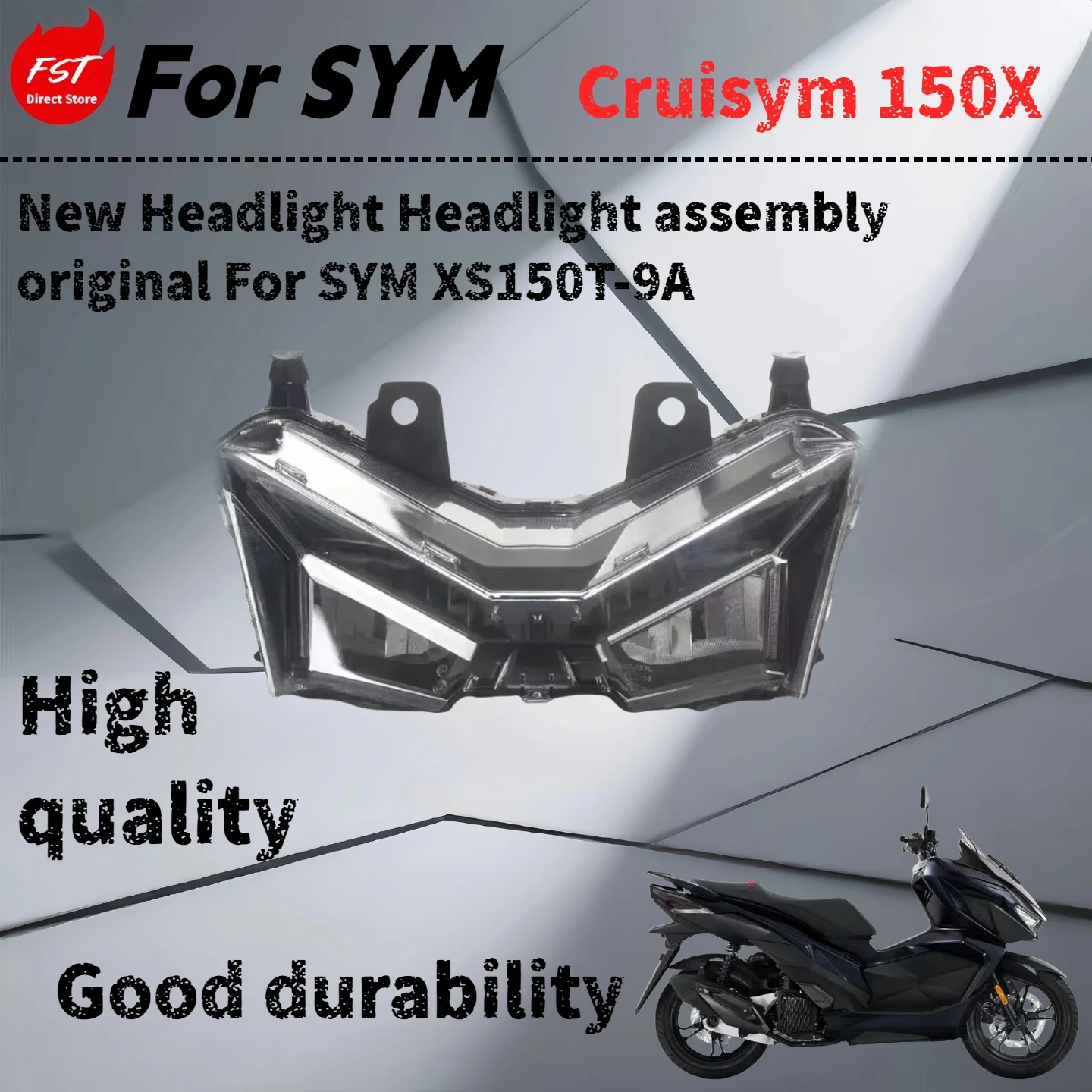 For SYM Cruisym 150X headlight headlamp original
For SYM Cruisym 150X headlight headlamp original