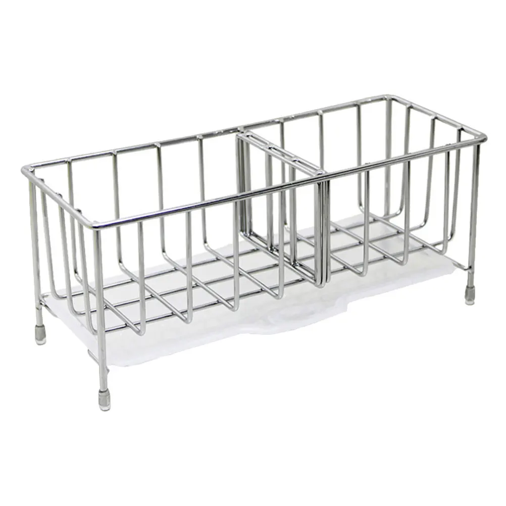 Stainless Steel Sponge Holder Drain Basket Kitchen Sink Organizer Multi-Function Rack For Bathroom Wire Ball Storage 
Stainless Steel Sponge Holder Drain Basket Kitchen Sink Organizer Multi-Function Rack For Bathroom Wire Ball Storage