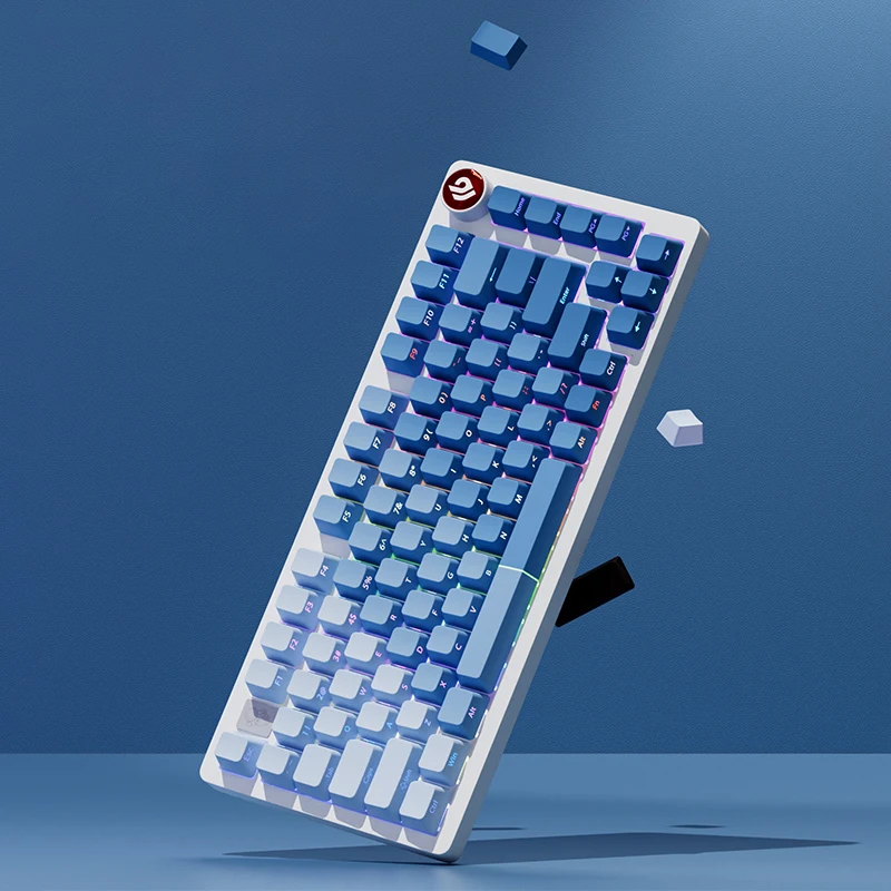 Foggy Blue Double Shot PBT Keycaps 121 Keys Cherry Profile Side-lit Shine Through Keycaps for Cherry MX Switches Gaming Keyboard
Foggy Blue Double Shot PBT Keycaps 121 Keys Cherry Profile Side-lit Shine Through Keycaps for Cherry MX Switches Gaming Keyboard