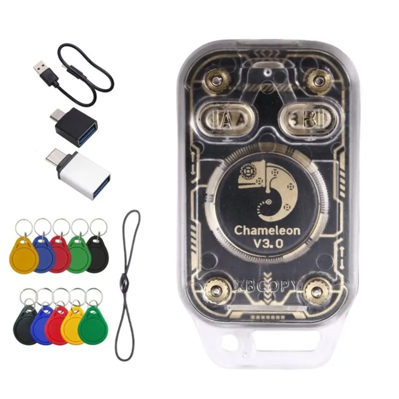 【CYBER MONDAY】Chameleon V3.0 Reader Writer RFID Smart Chip Reader ID IC Tag Copyer Copier Smart Card Emulator+ 5XUID/CUID Ke
【CYBER MONDAY】Chameleon V3.0 Reader Writer RFID Smart Chip Reader ID IC Tag Copyer Copier Smart Card Emulator+ 5XUID/CUID Ke