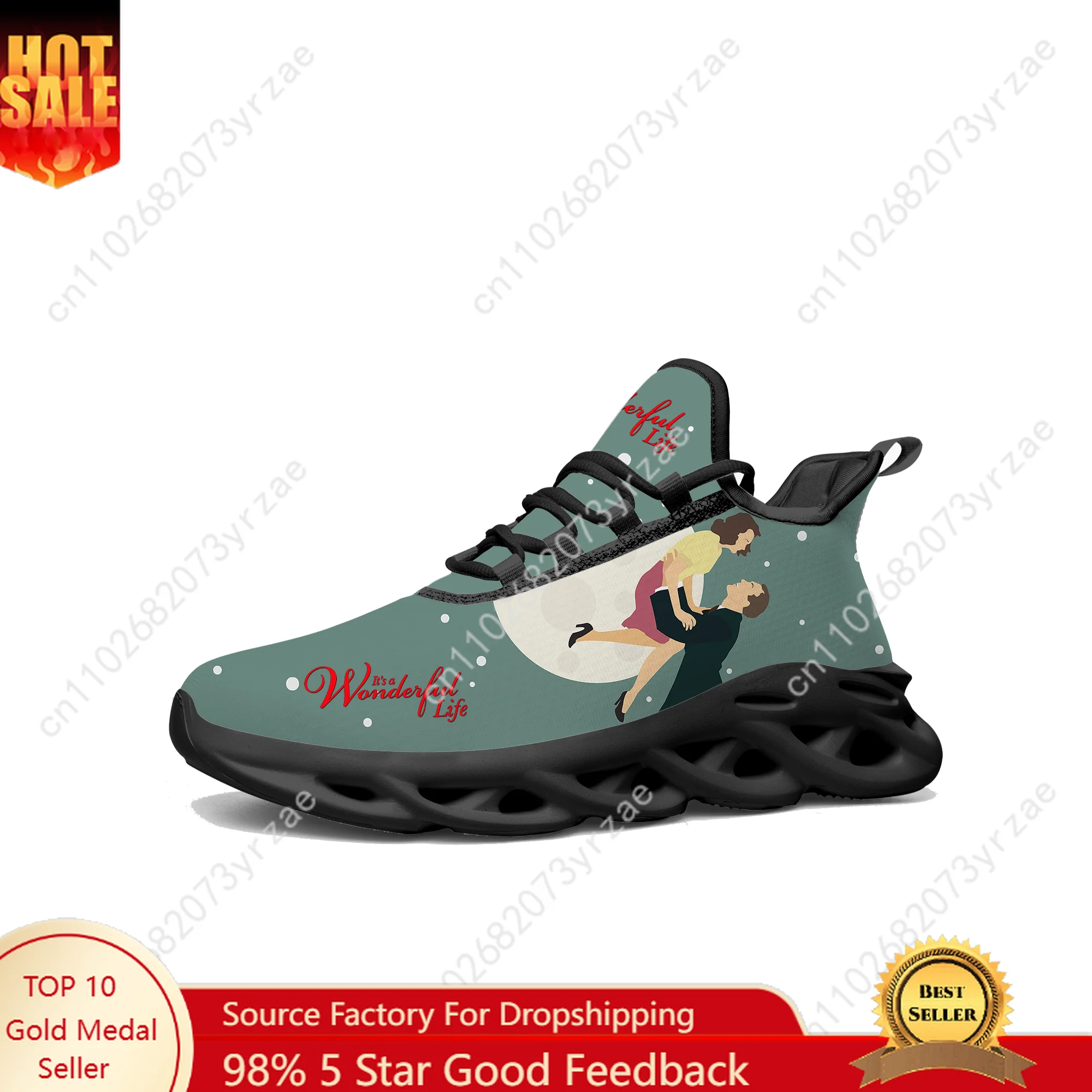It's a Wonderful Life Lace Mesh Shoes Flat Sneaker Mens Womens Sports Shoe High Quality Fashion Sports Sneakers Custom Footwe
It's a Wonderful Life Lace Mesh Shoes Flat Sneaker Mens Womens Sports Shoe High Quality Fashion Sports Sneakers Custom Footwe