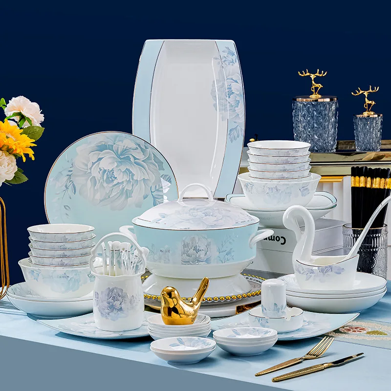 Modern tableware sets, bowls and plates, household high-end porcelain bowls, chopsticks, ceramic dishes wholesale
Modern tableware sets, bowls and plates, household high-end porcelain bowls, chopsticks, ceramic dishes wholesale