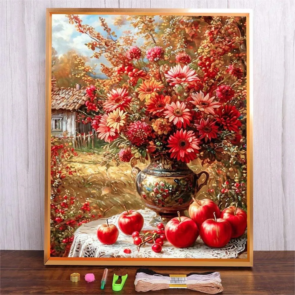 Embroidered Stitch Hand Craft Gift DMC Threads Embroidery DIY Fabric Sewing Handicraft Embroidey Needlework Flowers Cross Stitch
Embroidered Stitch Hand Craft Gift DMC Threads Embroidery DIY Fabric Sewing Handicraft Embroidey Needlework Flowers Cross Stitch
