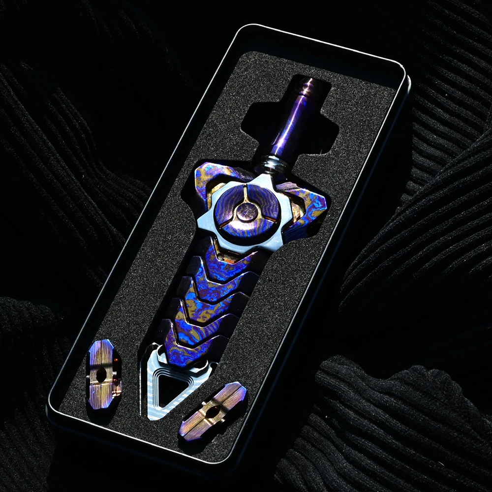 Sky Nest EDC Rattlesnake Sword Polished Titanium Stress Relief Toy Fidget Toys For Adults Timascus Anxiety Relief Gadgets
Sky Nest EDC Rattlesnake Sword Polished Titanium Stress Relief Toy Fidget Toys For Adults Timascus Anxiety Relief Gadgets