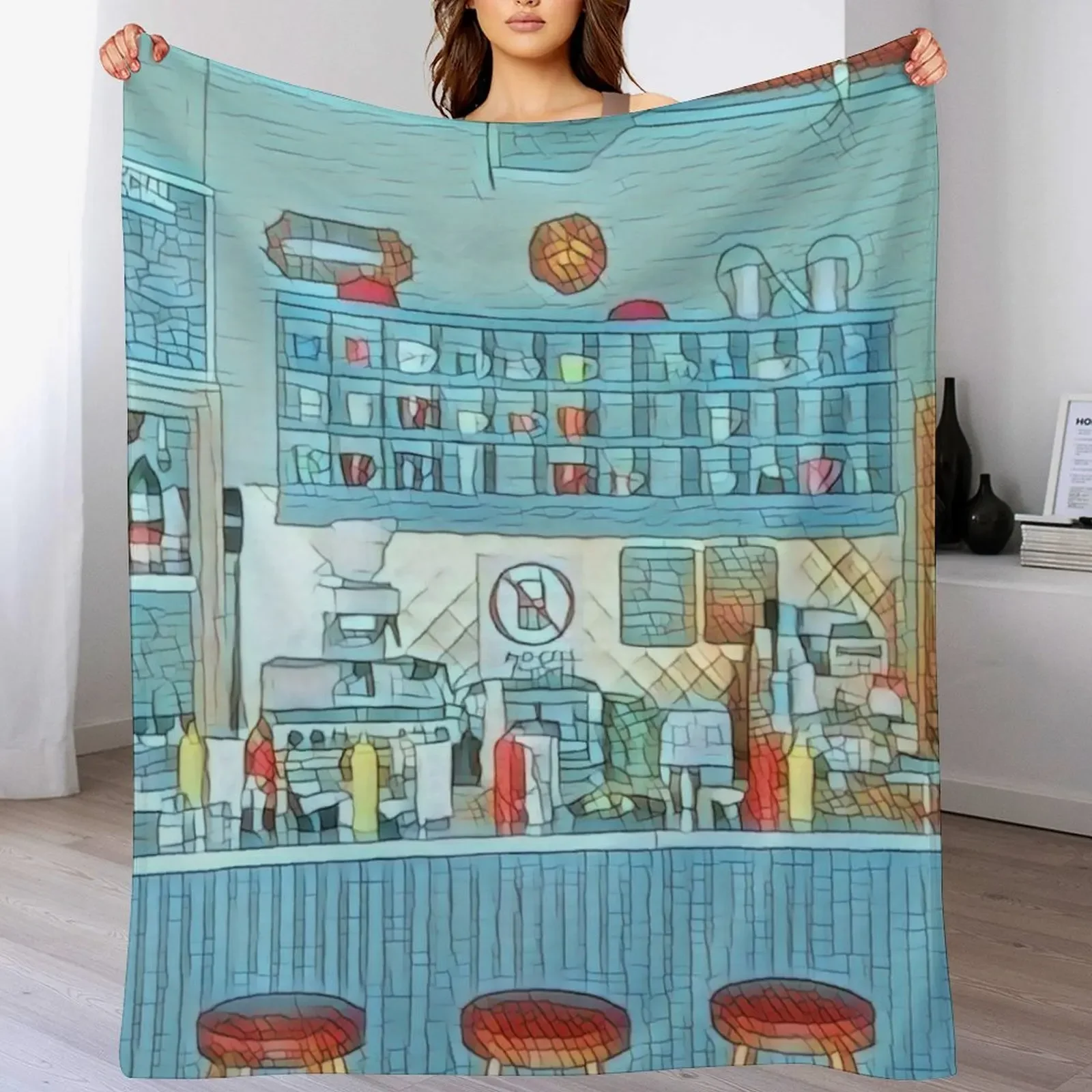 The Diner III Throw Blanket Soft Home Decor Blanket for Couch Bedroom
The Diner III Throw Blanket Soft Home Decor Blanket for Couch Bedroom