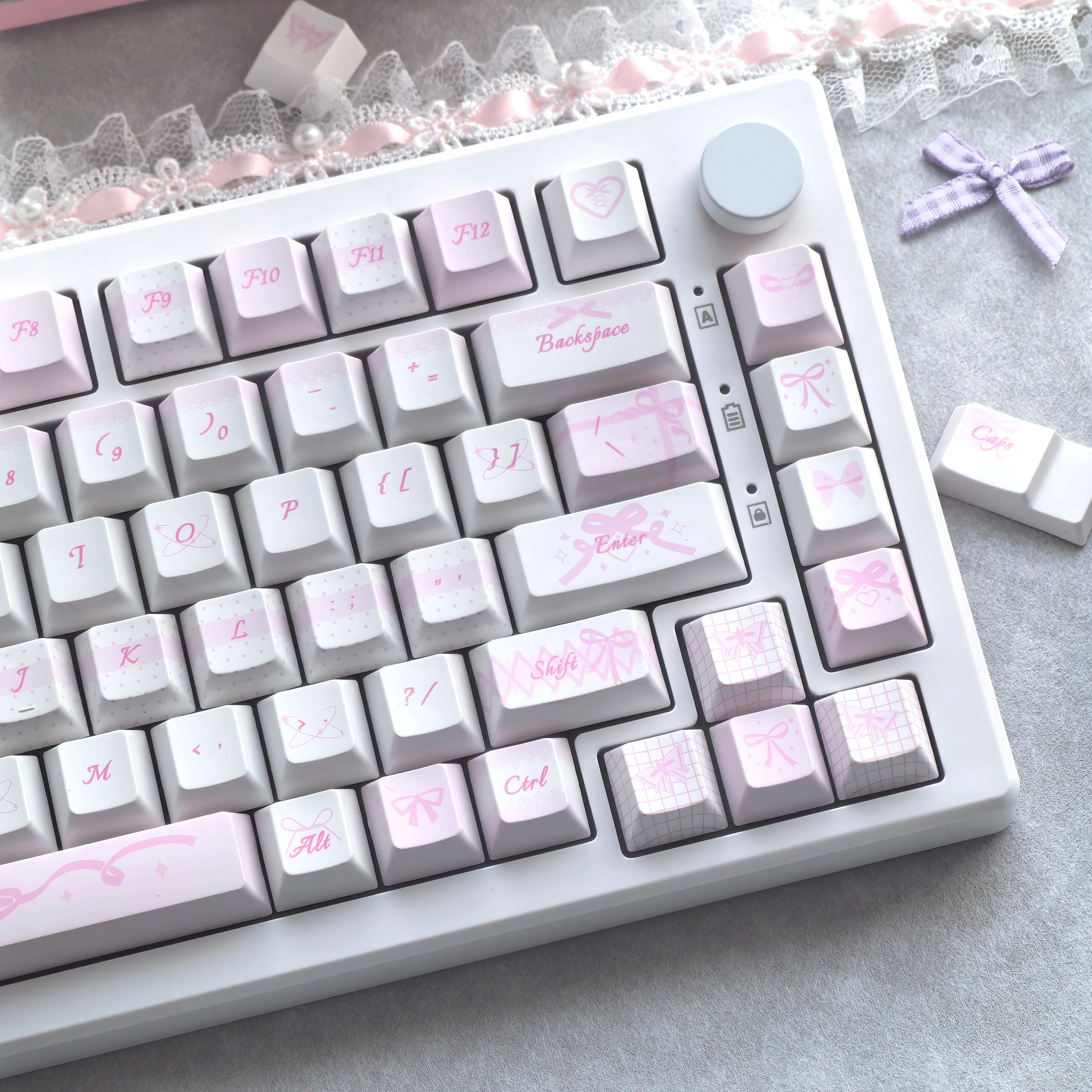 MAIMOOO Pink Keycap Bow Cute Cherry Pbt For Girl Aula Ajazz Mechanical Keyboard Key Caps
MAIMOOO Pink Keycap Bow Cute Cherry Pbt For Girl Aula Ajazz Mechanical Keyboard Key Caps