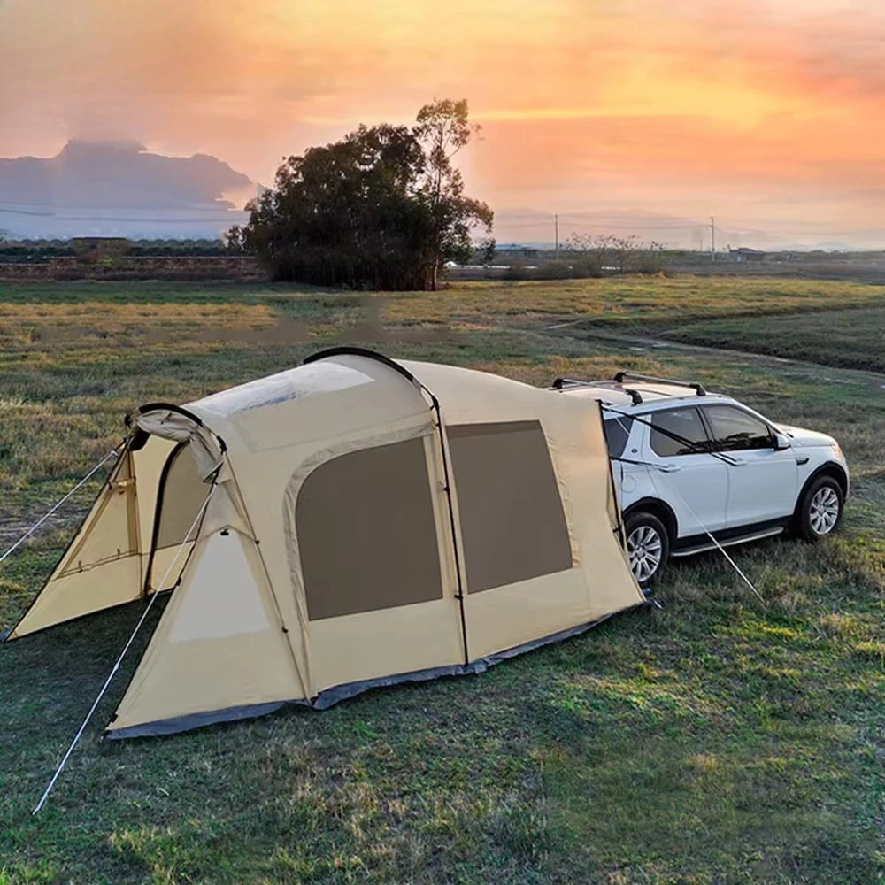 Double Layers Oxford Outdoor Tunnel Car Tent Large Camping Self-Driving SUV Car Tail Tent
Double Layers Oxford Outdoor Tunnel Car Tent Large Camping Self-Driving SUV Car Tail Tent