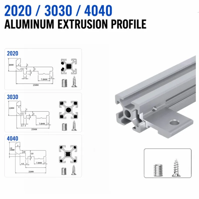 4pcs Aluminum Profile Bracket 2020 3030 4040 Side Panel Connector Flat Plate Holder T-Slot Extrusion Fixing Parts Shelf Support
4pcs Aluminum Profile Bracket 2020 3030 4040 Side Panel Connector Flat Plate Holder T-Slot Extrusion Fixing Parts Shelf Support