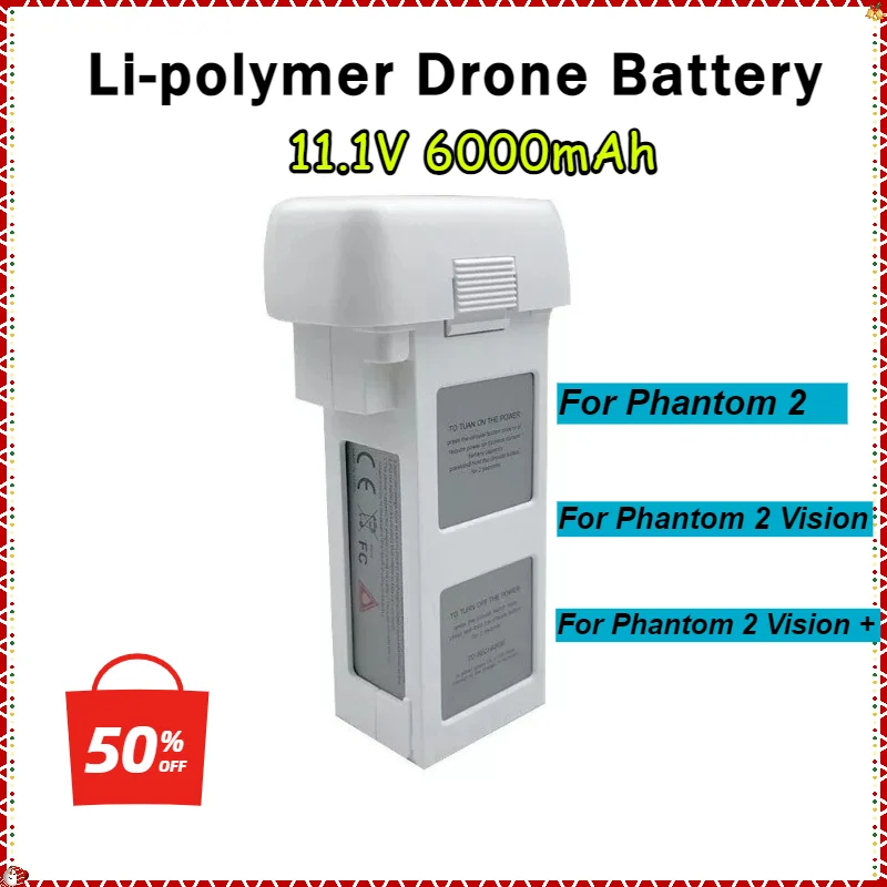 11.1V 6000mAh Li-polymer Drone Battery for Phantom 2, Phantom 2 Vision, Phantom 2 Vision Plus High Quality Compatible Battery
11.1V 6000mAh Li-polymer Drone Battery for Phantom 2, Phantom 2 Vision, Phantom 2 Vision Plus High Quality Compatible Battery