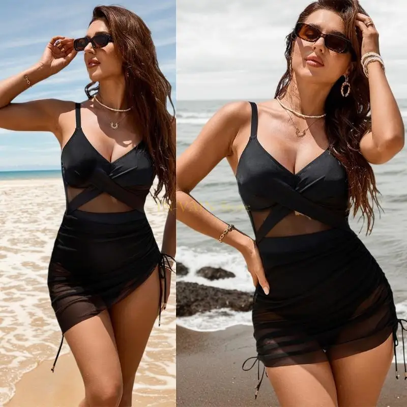 M5TC Skirted Swimsuit for Women Piece Bathing Suit Push Up V Neck Swimdress Drawstring Sarong Wrap Swimwears With Briefs
M5TC Skirted Swimsuit for Women Piece Bathing Suit Push Up V Neck Swimdress Drawstring Sarong Wrap Swimwears With Briefs