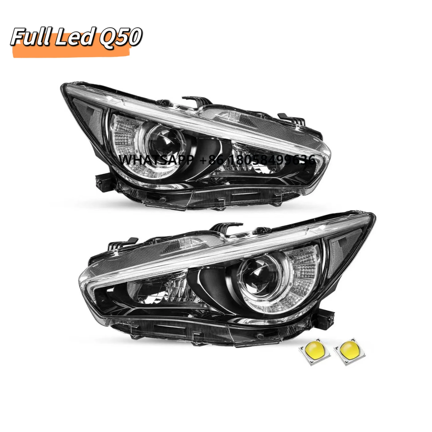 MRD Full Led Headlight Fit for Q50 2014-2023 LED Headlight Car Lights for Q50L LED Lamp Plug and Play
MRD Full Led Headlight Fit for Q50 2014-2023 LED Headlight Car Lights for Q50L LED Lamp Plug and Play