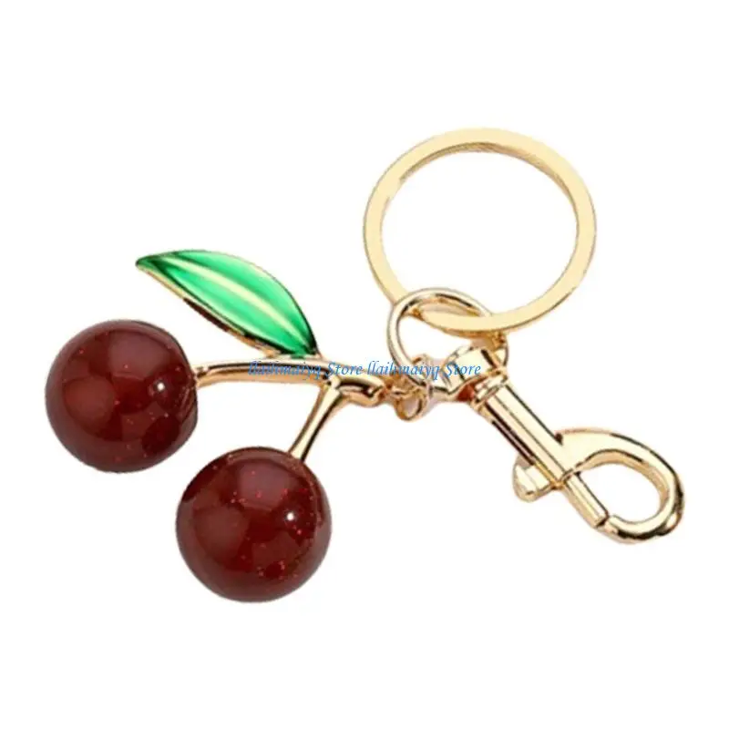 573B Elegant Cherry Bag Ornament with Clip Unique Keychain Pendant for Stylish Women
573B Elegant Cherry Bag Ornament with Clip Unique Keychain Pendant for Stylish Women