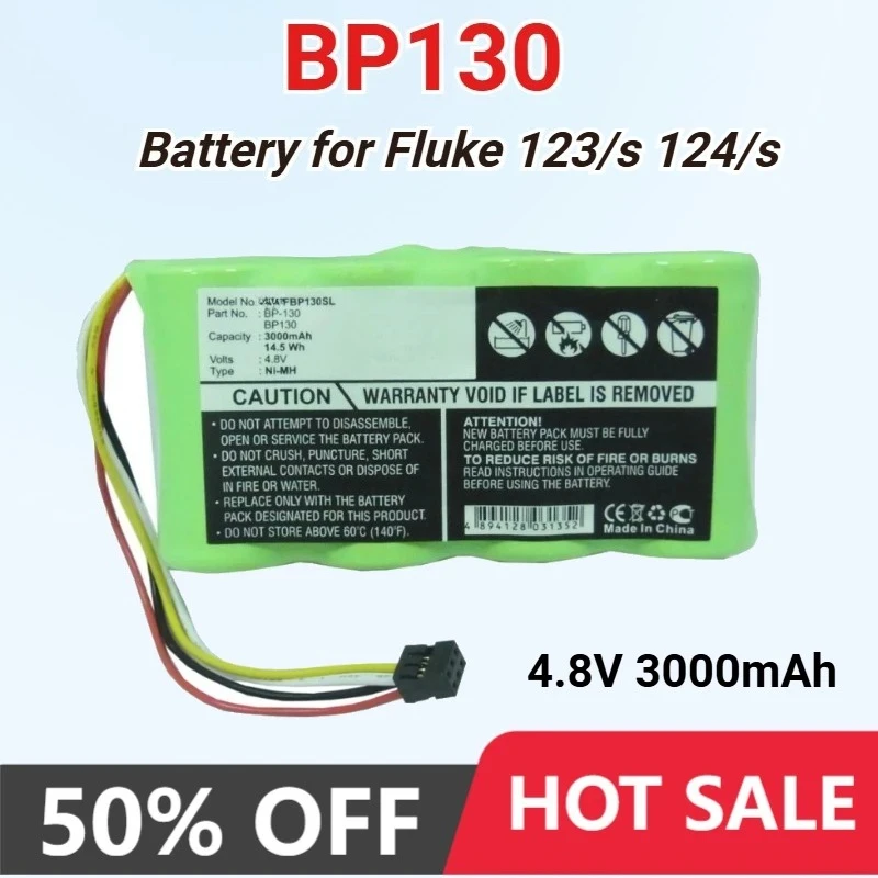 3000mAh Equipment Survey Test Battery for Fluke BP120MH BP130 124 ScopeMeter123 ScopeMeter 124S ScopeMeter 123S Bateria 4.8V
3000mAh Equipment Survey Test Battery for Fluke BP120MH BP130 124 ScopeMeter123 ScopeMeter 124S ScopeMeter 123S Bateria 4.8V
