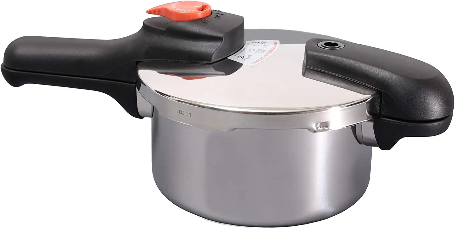 Pearl Metal H-5434 One-Handed Pressure Cooker, 6.6 gal (2.5 L), Induction Compatible, Stainless Steel, Pressure Switchable, Reci
Pearl Metal H-5434 One-Handed Pressure Cooker, 6.6 gal (2.5 L), Induction Compatible, Stainless Steel, Pressure Switchable, Reci