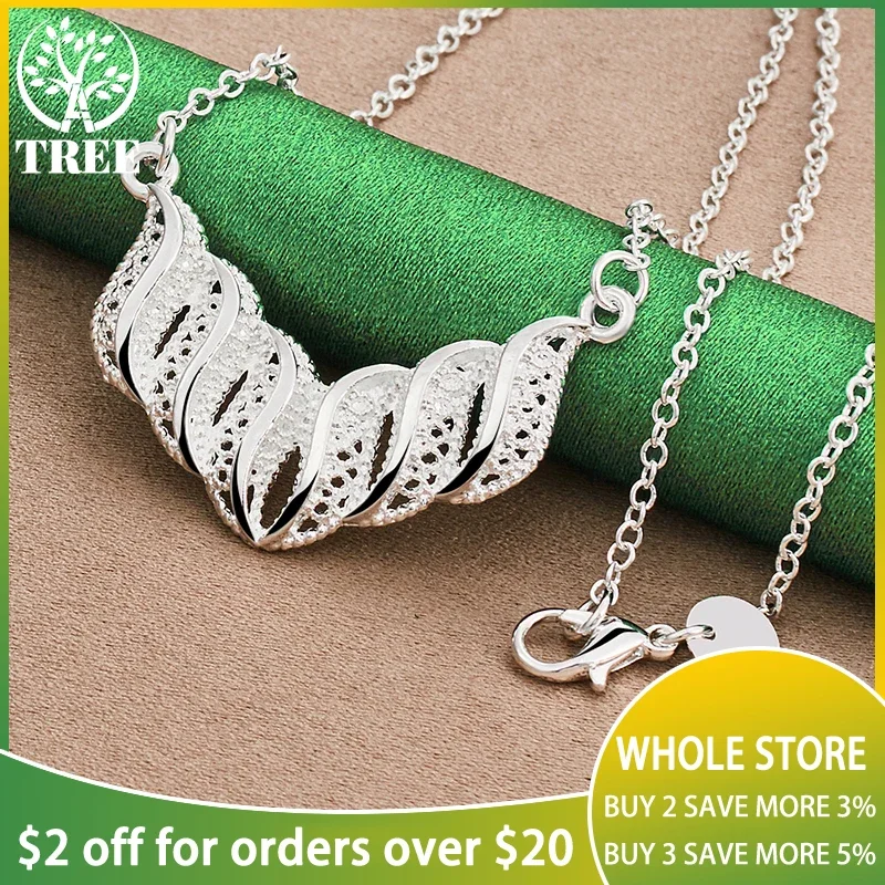 ALITREE 925 Sterling Silver Leaf Pendant Necklace For Women necklaces Fashion Party Birthday Wedding Engagement Jewelry Choker
ALITREE 925 Sterling Silver Leaf Pendant Necklace For Women necklaces Fashion Party Birthday Wedding Engagement Jewelry Choker