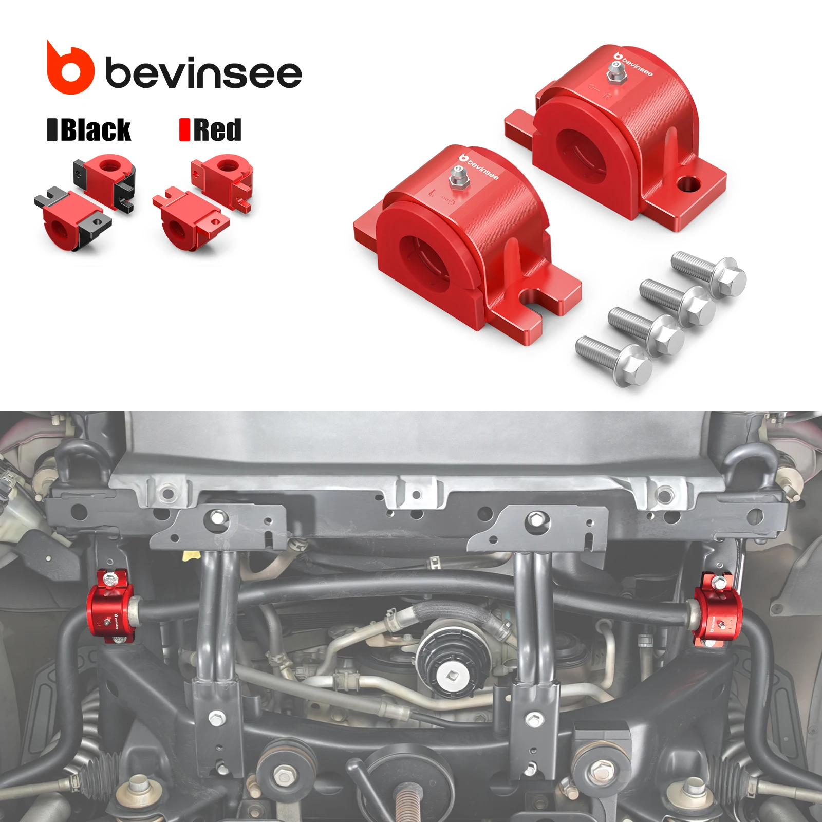 Комплект полиуретановых втулок переднего стабилизатора BEVINSEE для Toyota 4Runner 2010-2024, FJ Cruiser 2010-2014, замена 48824-60190
Комплект полиуретановых втулок переднего стабилизатора BEVINSEE для Toyota 4Runner 2010-2024, FJ Cruiser 2010-2014, замена 48824-60190