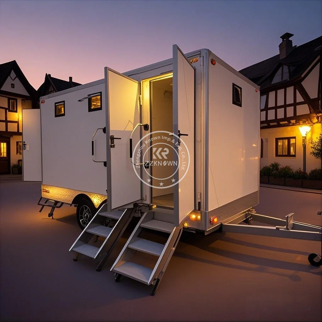 DOT Certification Toilet Trailer Modular Outdoor Shower and Toilet Room Luxury Mobile Portable Toilet Trailer
DOT Certification Toilet Trailer Modular Outdoor Shower and Toilet Room Luxury Mobile Portable Toilet Trailer