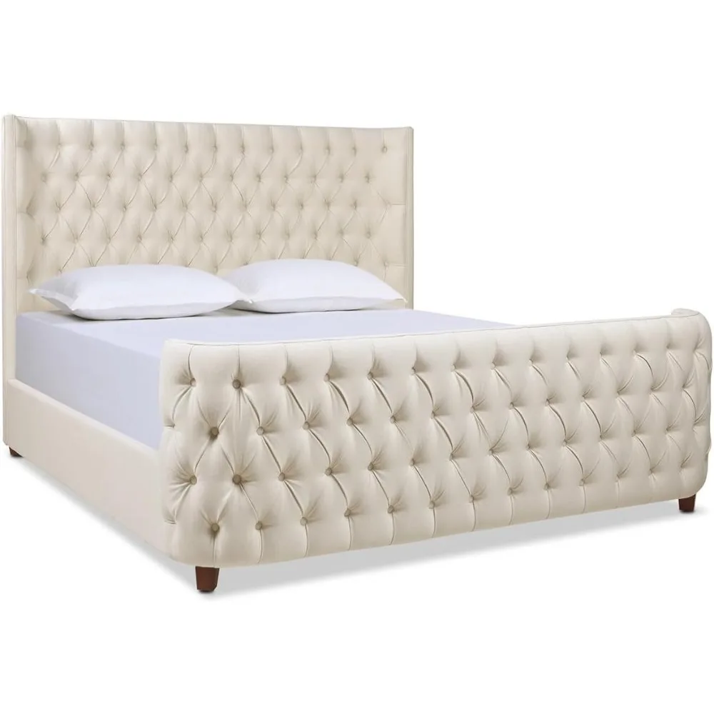 Home Brooklyn King Tufted Panel Bed Headboard and Footboard Set, Light Beige Linen
Home Brooklyn King Tufted Panel Bed Headboard and Footboard Set, Light Beige Linen