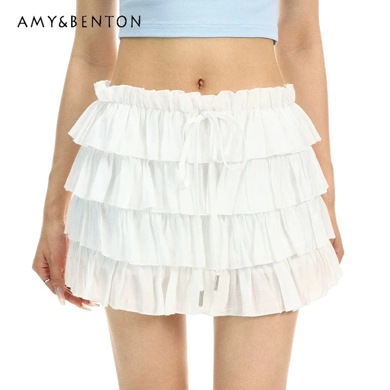American White Design Women's Fluffy Cake Skirt 2026 Summer Elastic High Waist Thin Versatile A-line Pleated Short Skirts Ladies
American White Design Women's Fluffy Cake Skirt 2026 Summer Elastic High Waist Thin Versatile A-line Pleated Short Skirts Ladies