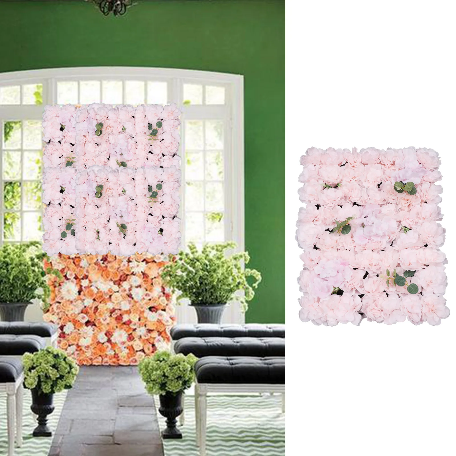 6 Piece Flower Wall Wedding Decoration Background Artificial Flowers Roses Flower Wall 40*60cm DIY
6 Piece Flower Wall Wedding Decoration Background Artificial Flowers Roses Flower Wall 40*60cm DIY