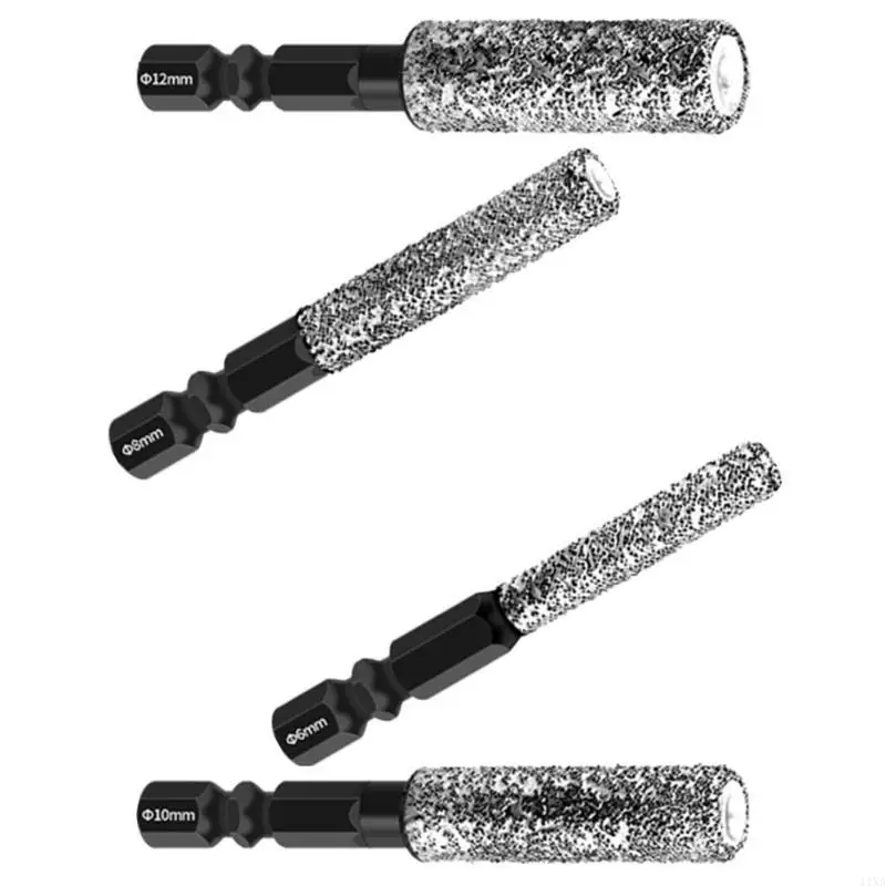 4 Pieces Dry Diamonds Drill Bits Set with 1/4" Hexagonal Shank for Fast and Smooth Drilling Grinding without Water
4 Pieces Dry Diamonds Drill Bits Set with 1/4" Hexagonal Shank for Fast and Smooth Drilling Grinding without Water