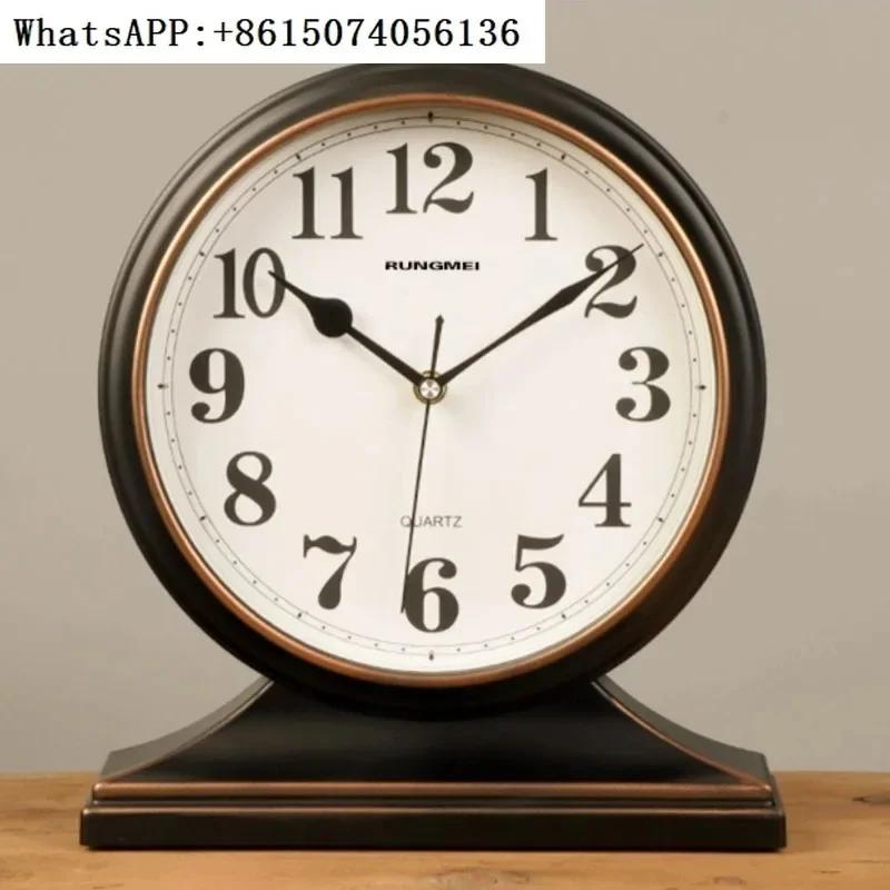 Vintage European Style Clock Solid Wood Silent Clock Table Retro Home Decor Luxury Office Table Decoration and Accessories
Vintage European Style Clock Solid Wood Silent Clock Table Retro Home Decor Luxury Office Table Decoration and Accessories