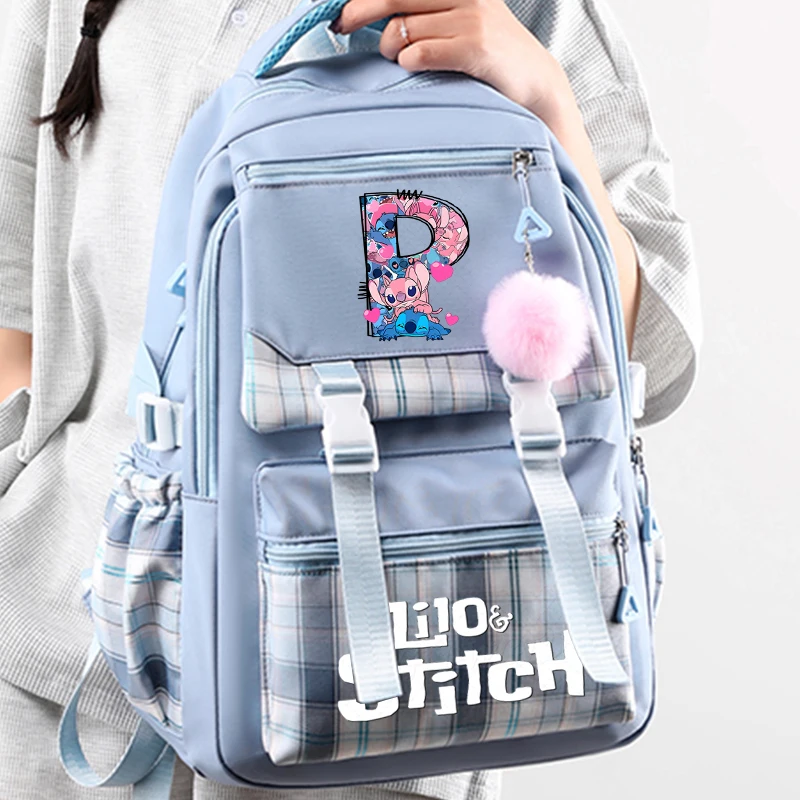 Cute Lilo Stitch Girl Boy 26 Alphabet Backpack Print Fashion Schoolbags Cartoon Anime Travel Bag Backpacks Student Gift Bags
Cute Lilo Stitch Girl Boy 26 Alphabet Backpack Print Fashion Schoolbags Cartoon Anime Travel Bag Backpacks Student Gift Bags