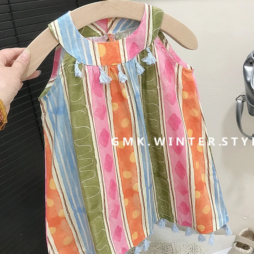 Girls Skirt 2025 Summer New Childrens Clothing Korean Wind Girl Baby Fashionable Color Halter Princess Skirt Casual Simple Daily
Girls Skirt 2025 Summer New Childrens Clothing Korean Wind Girl Baby Fashionable Color Halter Princess Skirt Casual Simple Daily