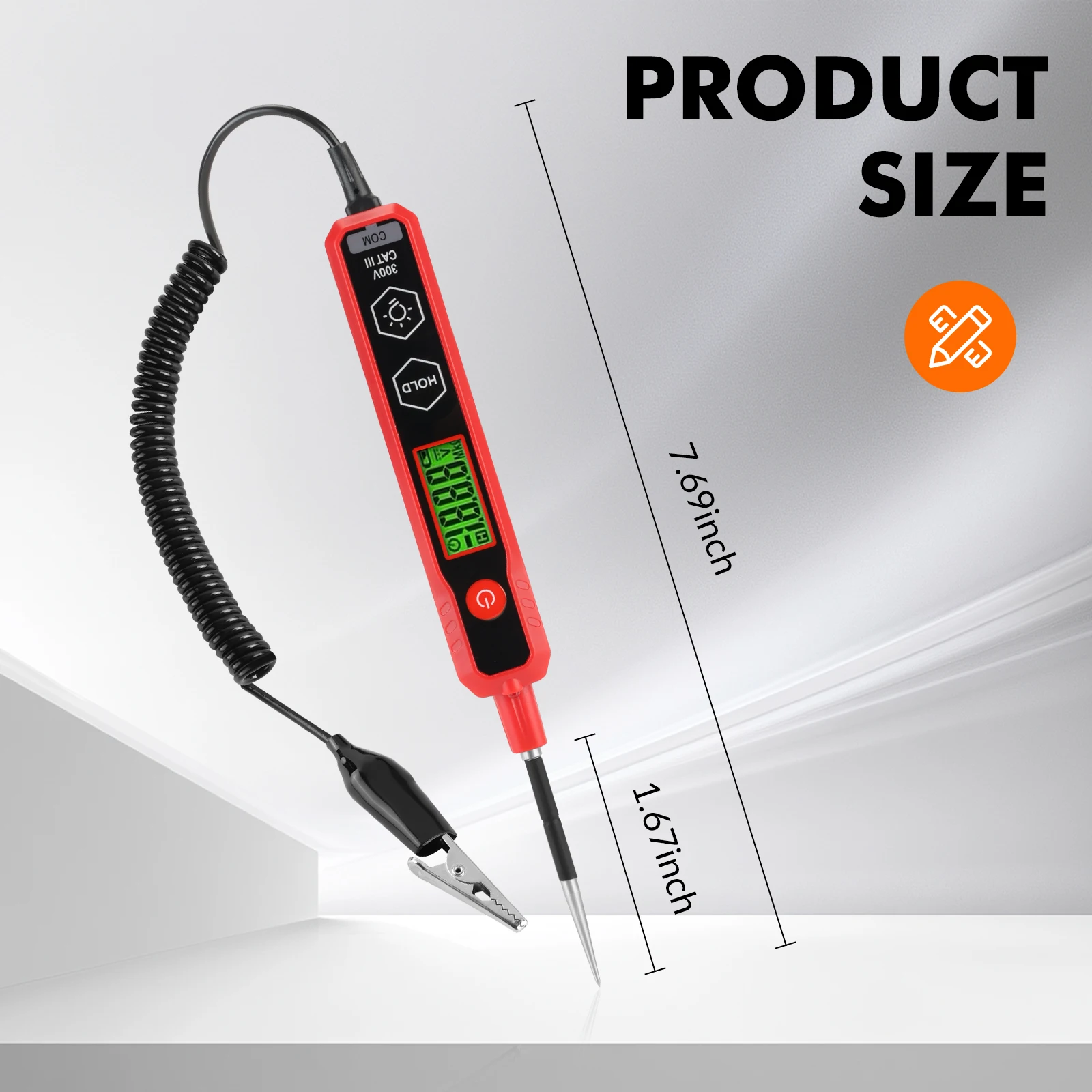 DB2501 Multimeter Power Circuit Probe Tester 6-24V DC Test Lamp Short Circuit Car Component Electrical Polarity Identification C
DB2501 Multimeter Power Circuit Probe Tester 6-24V DC Test Lamp Short Circuit Car Component Electrical Polarity Identification C