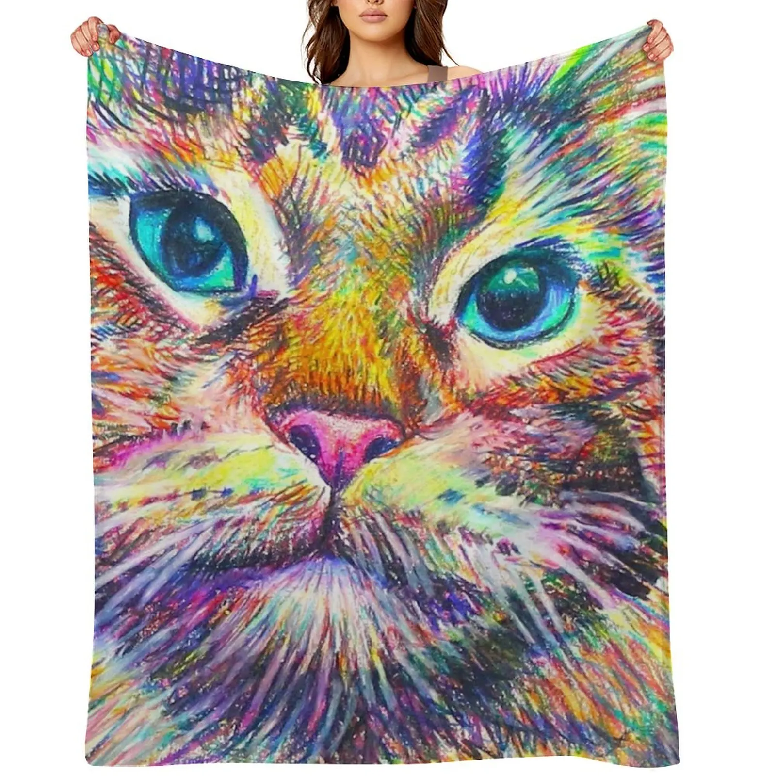 Colorful Tabby Cat Throw Blanket Decorative Sofa Soft Plaid Luxury Brand Flannel Fabric Blankets
Colorful Tabby Cat Throw Blanket Decorative Sofa Soft Plaid Luxury Brand Flannel Fabric Blankets