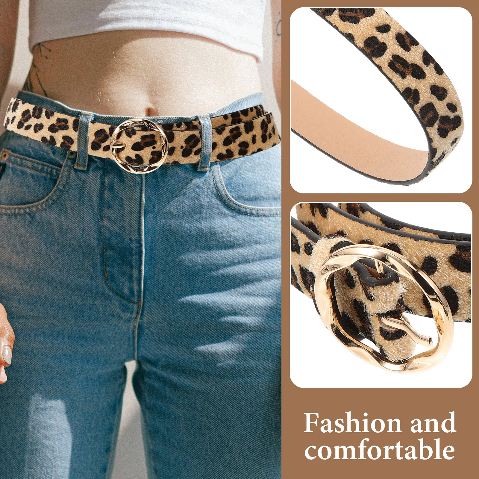Leopard Belts for Women PU Sturdy Alloy Buckle Vintage Design Perfect Gift Belt for Jeans Pants Tactical Style
Leopard Belts for Women PU Sturdy Alloy Buckle Vintage Design Perfect Gift Belt for Jeans Pants Tactical Style
