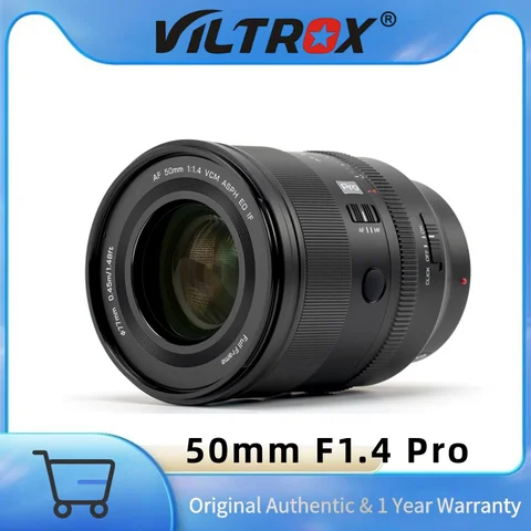 Viltrox 50 mm F1.4 Pro FE-Mount schwarzes Vollformat-Autofokusobjektiv für Sony E a7iv a7cii a7rv a1ii a6600 a6700 zve1 zv-e10ii a9ii