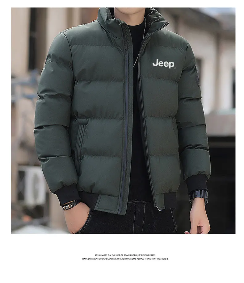 JEEP's new 2026 collection features a simple and versatile down cotton-padded jacket for men with a super thick stand-up collar
JEEP's new 2026 collection features a simple and versatile down cotton-padded jacket for men with a super thick stand-up collar